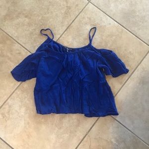 Marshall’s Blue Cold Shoulder Top